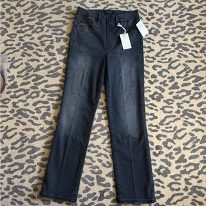 Good American Dark Wash Straight Leg Jeans